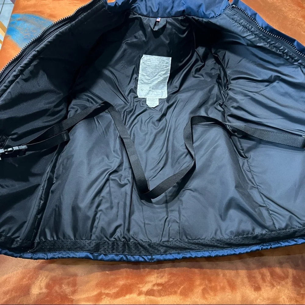 Stearns PFD Flotation Jacket Navy Blue Coast Guard hooded large